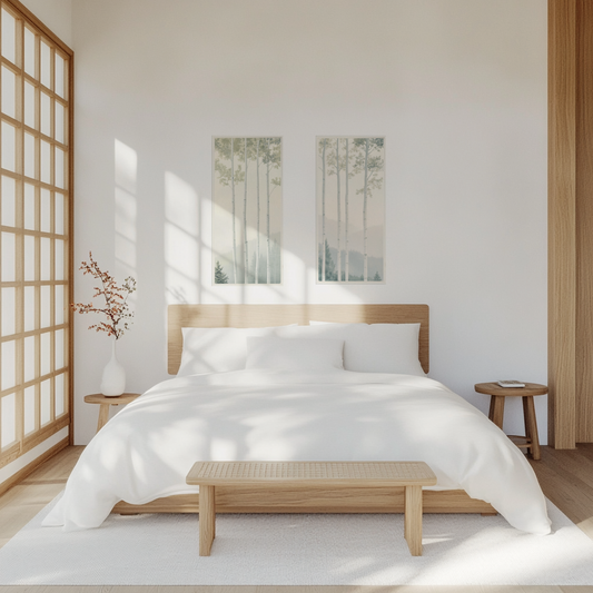 Aspens at Dusk Diptych