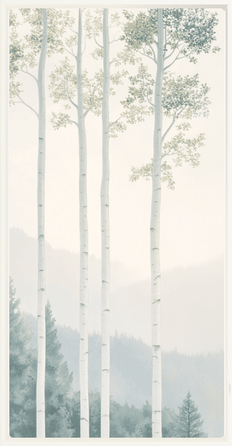 Aspens at Dusk Diptych